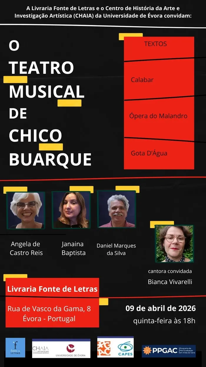 Leitura e bate-papo: Chico Buarque na Fonte de Letras