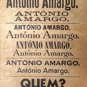 António Amargo. Quem?